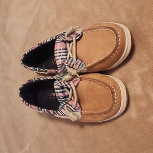 Sperry plaid girls size 3 1/2 like new 3.5